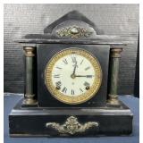 Cast Iron Ansonia Mantle Clock.