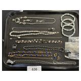 Sterling Silver Ring, Necklaces, Earrings.