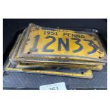 Vintage Pennsylvania License Plates.