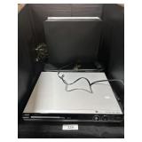 Philips DVD Player, Sound Bar, Subwoofer.