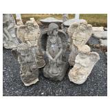 (5) Concrete Angelic Statues.