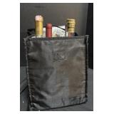 Thermal Cooler Bag W/ International Wine Bottles.