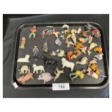 Wooden, Ceramic, Rubber Farm Animal Toys.