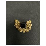 14KT Gold Pin W/Gemstone Accent.