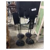 (4) Phillips Standing Speakers.