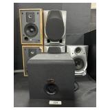 Bookshelf Speakers & Klipsch Subwoofer.