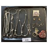 Sterling Silver Necklaces, Coach Keychain.