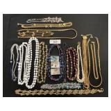 Costume Jewelry, Necklaces, Earrings.