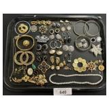 Sterling Silver Bangles, Brooch, Earrings.