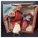 Vintage Illuminated Christmas 3 Bell Cluster.
