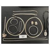 Sterling Silver Necklaces, Bracelets, Locket.