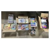 Music Cassettes & CDs, VHS Movies.