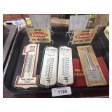 Advertising Thermometers, Cup Coasters.