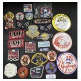 Sport Button Pins, Various Patches.