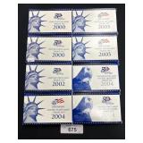 2000, 2002,2005,2004 United States Proof Sets.