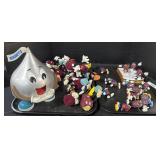 California Raisin Toys & Hershey Kiss.
