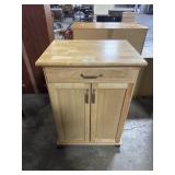 Winston Porter Richand Solid Wood Kitchen Cart.