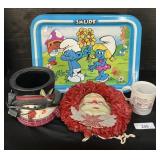 Christmas Lighted Wreath, Wax Warmer.