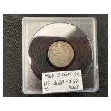 1866 Three Cent Nickel.