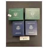 4 1 Troy Oz .999 Fine Silver American Eagle