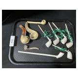 Meerschaum & Sterling Silver Pipe, Clay Pipes.