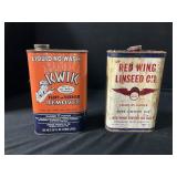 Kwik Remover & Red Wing Linseed Oil Cans.
