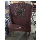 Rustic Pine Hall Bench.