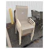 (6) Aluminum & Mesh Patio Chairs.