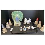 Towle Bone China Bird Bells, Ski Country Decanter.