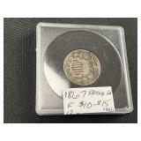 1867 Shield Nickel.