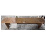 Rustic Vintage Pine Bench.