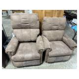 (2) Nice, Clean Reclining Armchairs.