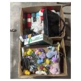 Easter Decor, Yarn, Advertising Tins.