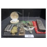 Vintage Underarm Razor, Harmonicas, Hat Pin