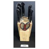 Harris Teeter Cutlery Kitchen Knife Block &