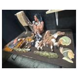 Native American Statues & Wall Plaques.