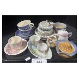 Variety Of Teacups, Plates, Juicer.