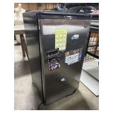 Sanyo Black & Stainless Mini-Refrigerator.