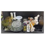 Assortment Of Glassware, Table Decor, Napkin