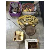 Nails, Weight, Extension Cord, Tools.