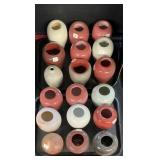 18 Hand Thrown Stoneware Vases