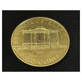 .999 Fine Gold 2009 Austrian Philharmonic Coin.