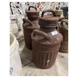 (2) Steel Fuel Containers.