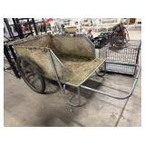 Aluminum & Wooden Garden Wagon.