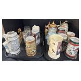 Vintage Beer Steins, Mugs, Glasses.