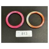 2 Beautiful Stone Bangles.