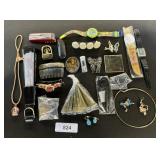 Costume Jewelry, Pocket Knives, Fans.