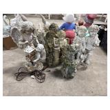 Resin Angelic Garden Statues.