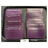 10 - 1984-1989 U.S. Mint Proof Sets.