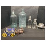 Apothecary Jars, FB Rogerï¿½s Silver Co Roll Top.